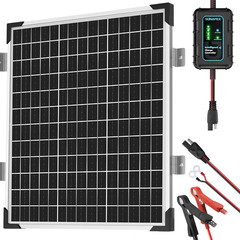 50W 12V Waterproof Solar Battery Charger for Cars, Boats, RVs, and More