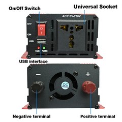 6000W Solar Kit DC12V-AC 110V/220V Inverter + 2pcs Solar Panels+ 100A Controller