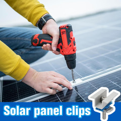 10 Pcs Adjustable Solar Panel Mounting Bracket Clamps Wide Photovoltaic Support