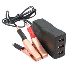 Reliable DC Converter 12V 24V to 5V USB with Battery Clip for Everyday Use