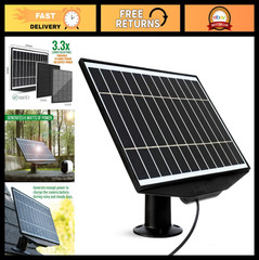 6W Solar Panel Charger for Arlo Pro 3, Pro 4 & Pro 5S Cameras | Adjustable Mount