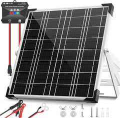 Mantenedor del cargador de bateria solar 20 W Y 12 V Impermeable Para Coche