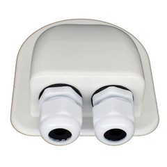 Solar Panel Roof Top Waterproof Double Hole Entry Gland Cable Box For RV 、Yacht