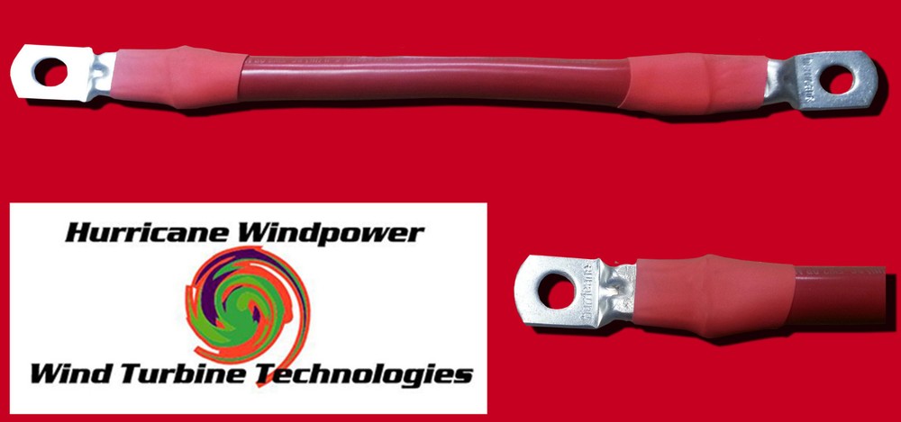 Battery Interconnect Cable Red 16 Inch 2/0 AWG for Solar Panel Wind Generator