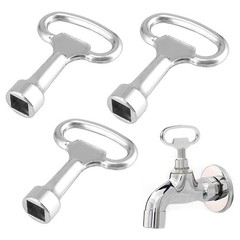 8mm Square Wrench Set 3pcs D Handle T Shape for Heating Water Tap Valve