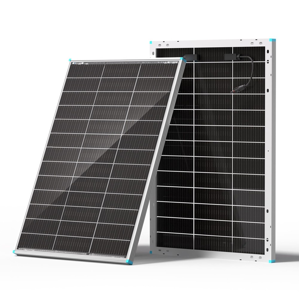 Renogy Bifacial Solar Panel 100W N-Type, 16BB 25% High-Efficiency | Double-Si…