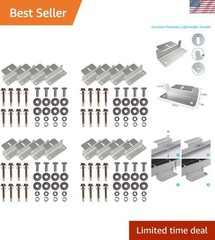 Lightweight Aluminum Solar Panel Z Brackets – 4 Sets for Easy Off-Grid Mounting