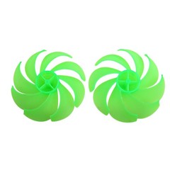 Robust and Lightweight Plastic Fan Blades Set for Efficient Airflow Generation