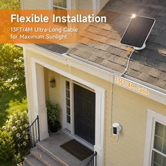 Solar Panel for Ring Camera, Compatible with Spotlight Cam/Pro/Plus Battery, 5W