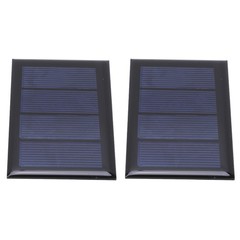 2Pcs 2V 210mA Mini Solar Panel Polysilicon Solar Power Board 80x50mm for DIY