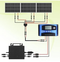 Solar Connectors for 2-3-4 Solar Panels, Tool-Free Solar Panel Wires and Conn…