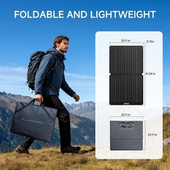 ALLPOWERS 1800W (3000W Peak) Power Station + 100W Solar Panel Kit LFP Battery