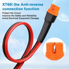 XT60i to XT60 Extension Cable 10AWG 3FT XT60i Female to XT60 Male Connector C…