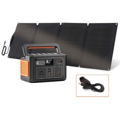 400W Solar Power Generator 400Wh Portable Power Station with 60W Solar Panel