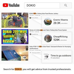 DOKIO 160W 18V Portable Solar Panel Kit (ONLY 9lb) Folding Solar Charger with…