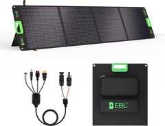 EBL 200W Portable Solar Panel for Power Station, Foldable Solar Charger W/ 4 Kic