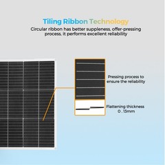 100W Flexible Solar Panel Monocrystalline PV Module For RV Boat Camper Off-Grid