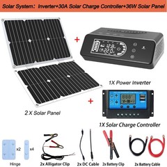 1000W 12V To 110V/220V Pure Sine Wave Power Inverter Solar System Home Outdoor