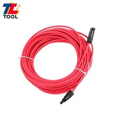 Red + Black 20M 4mm² Solar Panel Wire Weatherproof Cable With M4 Connector