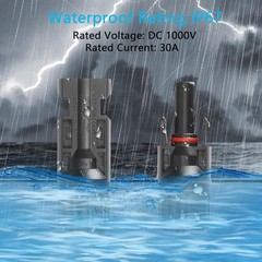 SinLoon 10 Sets Solar Connectors IP67 Waterproof Solar Panel Connectors 1000V 30