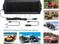 1.8W 12V Solar Charger with Battery Clamps – Eco-Friendly Maintenance Solution