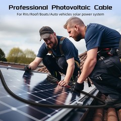 10FT Twin Wire Solar Panel Extension Cable, 10 Gauge PV Wire with IP68 Female…