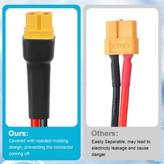 10AWG 2FT 2PCS XT60 Extension Cable 2 3 5 10 15 20 25 30 35 40 50 75 100FT XT…