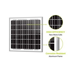 Newpowa 5 Watt 12V New Mono Solar Panel Tricke Charge RV Marine Boat Off Grid