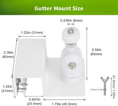 Adjustable Gutter Mount for Solar Panels – Tool-Free Installation & Weatherproof