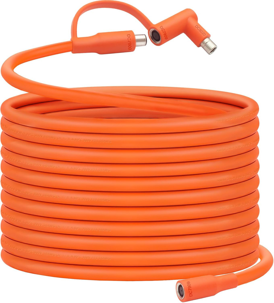 50 FT Solar Panel Extension Cable DC 8Mm, DC7909 Female to Male with DC8020 Adap