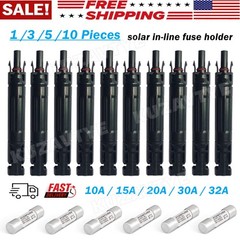 10A 15A 20A 30A 32A 1000V Solar Fuse IP67 Solar Fuse Holder in-line PV Connector