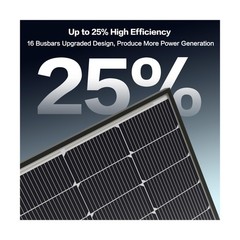 300 Watt Solar Panels, N-Type 16BB 2PCS 300W Bifacial Solar Panel, 25% High E…