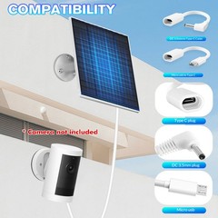 5V 10W Solar Panel USB Power CCTV Camera Security Cam Battery Charger Outdoor