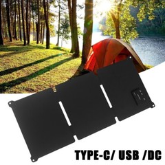 Flexible Folding ETFE Solar Panel Charger Waterproof Solar Charger USB/DC/Type-c