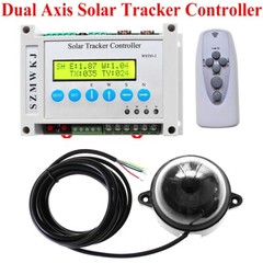 Solar Track Dual Axis Tracker &6000N 12V 2X8″ Linear Actuator &Wind Speed Sensor