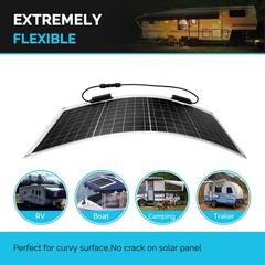 Renogy Flexible Solar Panel 50W 12V Monocrystalline Ultra-Flexible Bendable RV M