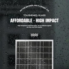 Solar Panel 18V Monocrystalline Waterproof Panel for Charging 12V Battery 25W