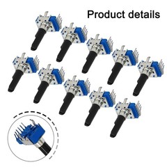 10Pcs RK12 6 Pin Stereo Potentiometer B10K B20K B50K B100K Audio Parts