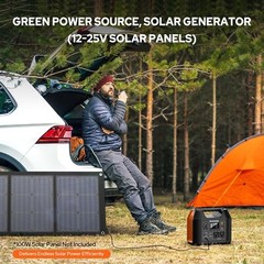 300W 296Wh Battery Bank with 110V Pure Sine Wave AC Outlet for Outdoors Camping