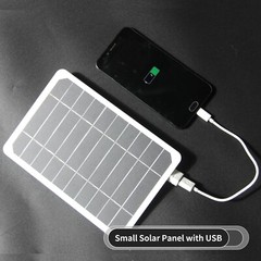 5W 5V Small Solar Panel with USB DIY Monocrystalline Silicon Solar Cell L4G3