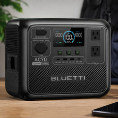 BLUETTI AC70 768Wh 1000W Portable Solar Generator Fast Ship from USA New
