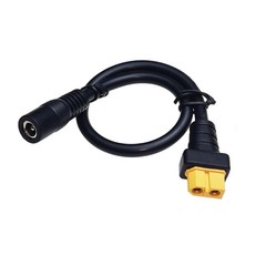 XT60 Female to DC5525 Female Charging Cable 12AWG for Renewable Energy Use