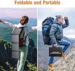 300W 260Wh Portable Power Station with 40W Solar Panel