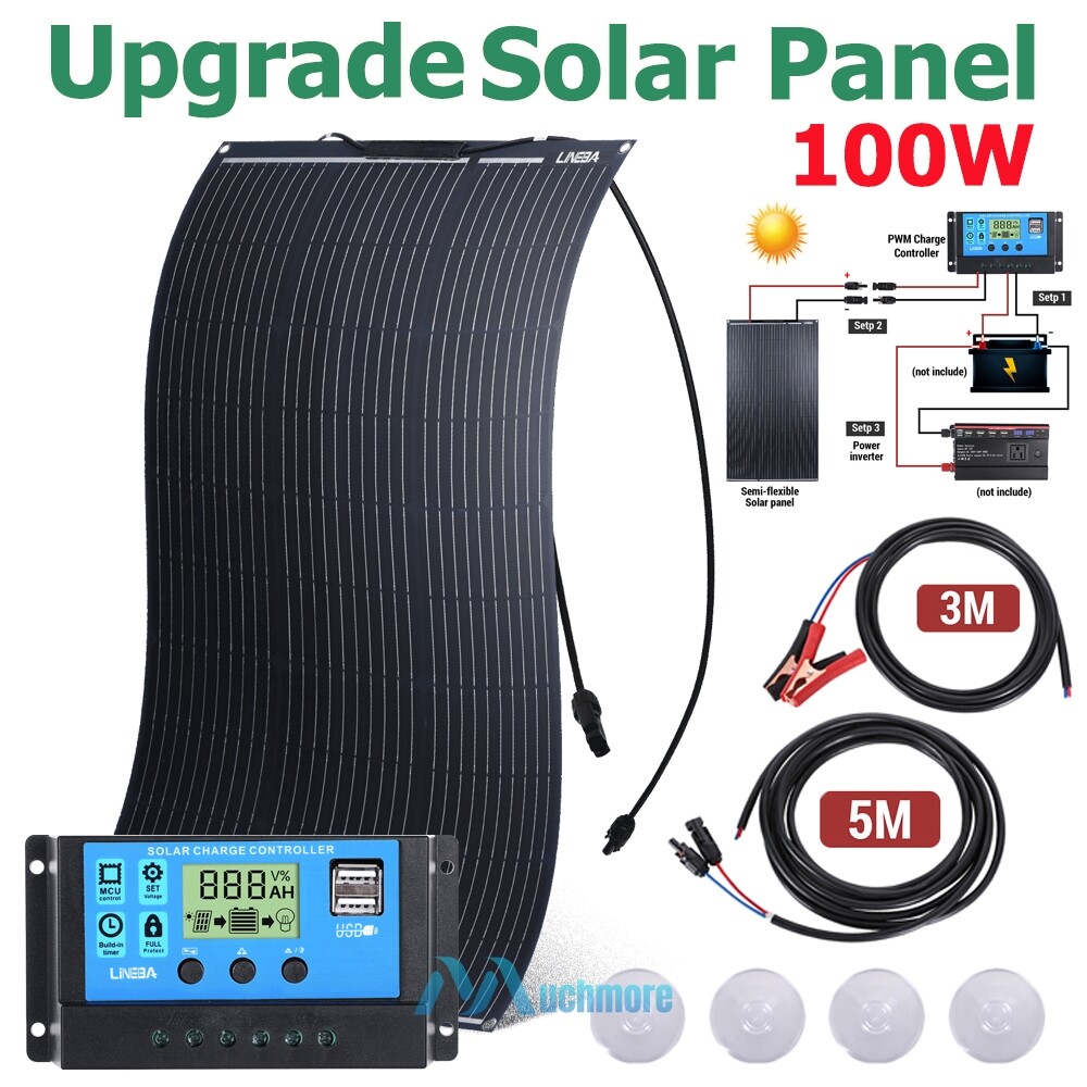 5000W Inverter Solar Panel Kit Solar Generator 110V Home Off-Grid Solar System