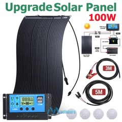 5000W Inverter Solar Panel Kit Solar Generator 110V Home Off-Grid Solar System