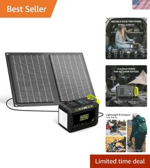 Reliable 88.8Wh Solar Generator with Dual Ports – Perfect for Home Backup & RV