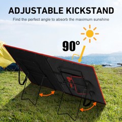 2pcs x Solar Panel Stand Mobile Rack Foldable Adjustable Holder Support Bracket
