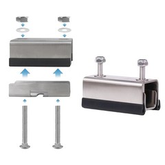 Roof Rack Brackets 4/6Pcs for Van Roof Mounting Solar Panels and Camping Gear