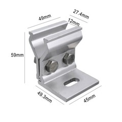 1/4Pcs Solar Panel Bracket Fixing Clamp Mounting Bracket Bracket For Roof New