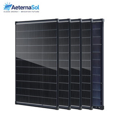 AeternaSol 4Pack 100W Solar Panel Bifacial N-Type Mono 200W PV Home RV Off Grid